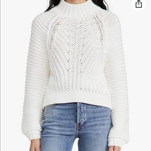 Free People White Knit Sweater